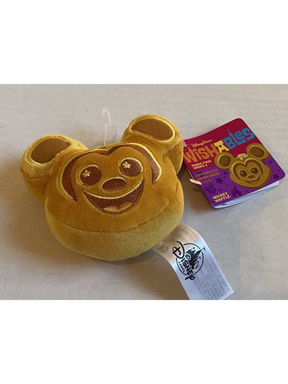 Disney Parks Wishables Park Food Series 2 Mickey Waffle Limited Release Plush